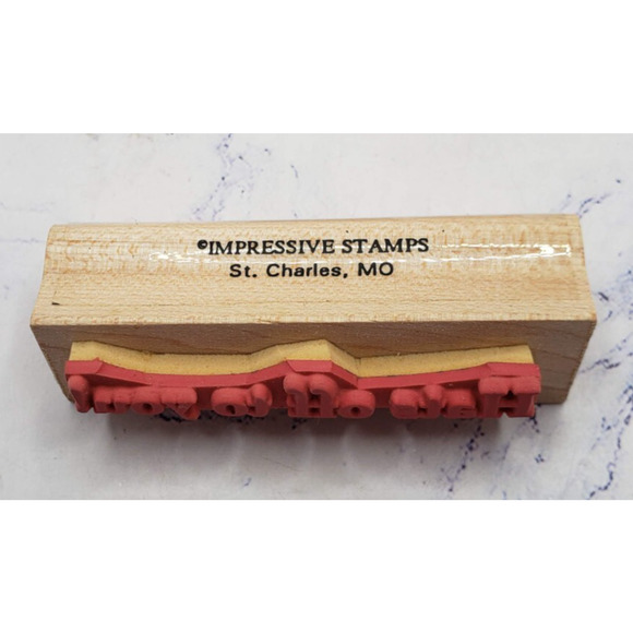 Lot of 7 Inspirational Phrases and Expressions Wood Mounted Rubber Stamps - Picture 13 of 15